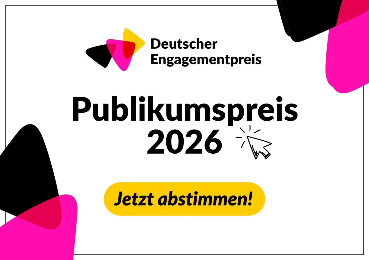 Deutscher Engagementpreis – Audience Award 2026: Vote now